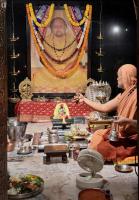 Jalabhisheka and Shodashopachara Puja by HH Swamiji on Samaradhana Divasa of HH Shrimat Pandurangashram Swamiji. SCM-Karla.(16 June 2026)